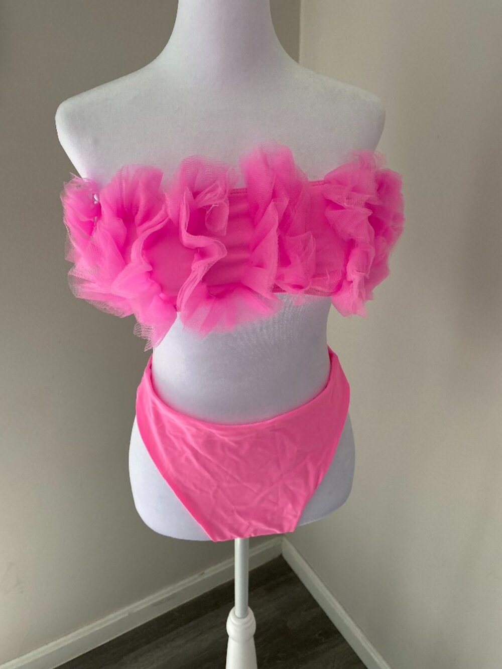 Pink Ruffle Bikini
